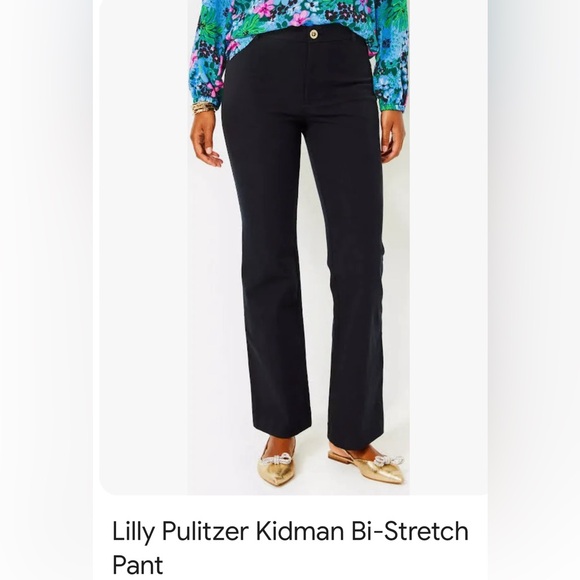 NWT/NIP Lilly Pulitzer Kidman BI-Stretch pant in Noir Size 8 Black Style# 014473 - Picture 6 of 15